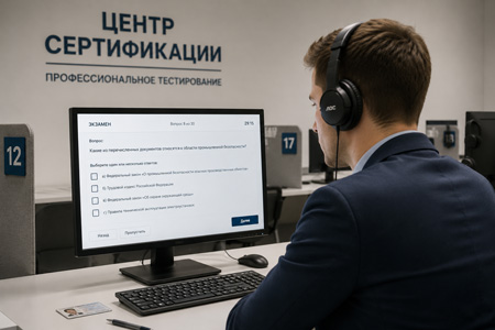 Аттестация по промышленной безопасности — компьютерное тестирование на Едином портале тестирования