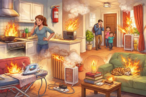 Пожарная безопасность в быту — простые правила для дома